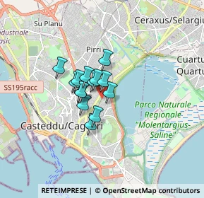 Mappa Via Zagabria, 09129 Cagliari CA, Italia (1.02286)