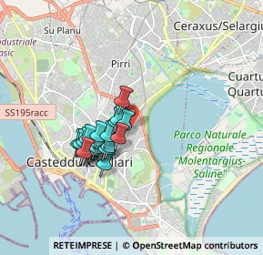 Mappa Via Zagabria, 09129 Cagliari CA, Italia (1.482)