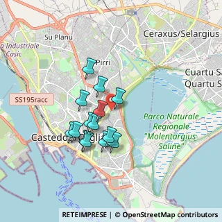 Mappa Via Zagabria, 09129 Cagliari CA, Italia (1.54571)
