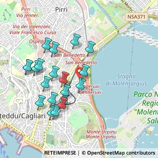 Mappa Via Costantinopoli, 09129 Cagliari CA, Italia (1.081)
