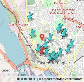 Mappa Sentiero nel Parco di Tuvixeddu, 09123 Cagliari CA, Italia (0.9725)