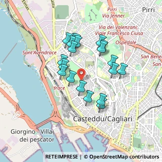 Mappa Sentiero nel Parco di Tuvixeddu, 09122 Cagliari CA, Italia (0.8415)