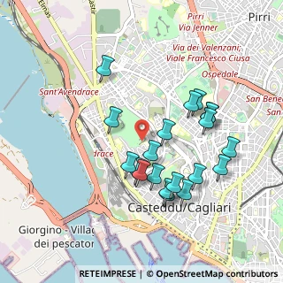 Mappa Sentiero nel Parco di Tuvixeddu, 09122 Cagliari CA, Italia (0.9725)