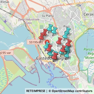 Mappa Sentiero nel Parco di Tuvixeddu, 09122 Cagliari CA, Italia (1.48105)