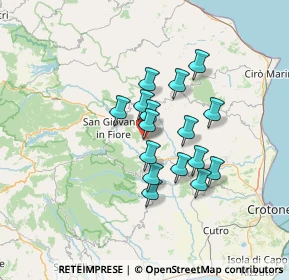 Mappa Salita Castello, 88833 Caccuri KR, Italia (11.255)