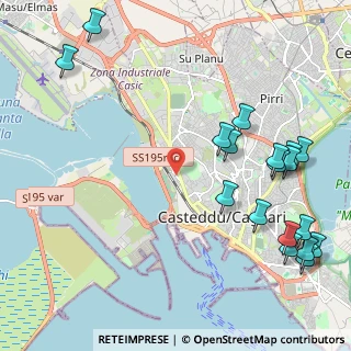 Mappa Via Rio Massari, 09122 Cagliari CA, Italia (3.09667)