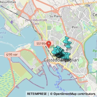 Mappa Via Rio Massari, 09122 Cagliari CA, Italia (1.41222)