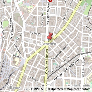 Mappa Via San Benedetto, 1, 09128 Cagliari, Cagliari (Sardegna)