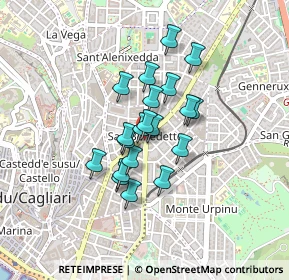 Mappa Piazza S. Benedetto, 09124 Cagliari CA, Italia (0.324)