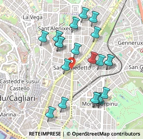 Mappa Piazza S. Benedetto, 09124 Cagliari CA, Italia (0.5185)
