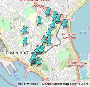 Mappa Piazza S. Benedetto, 09124 Cagliari CA, Italia (0.8965)
