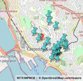 Mappa Via Ospedale, 09123 Cagliari CA, Italia (0.9425)