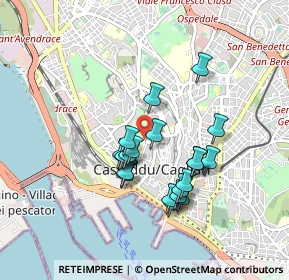 Mappa Via Ospedale, 09123 Cagliari CA, Italia (0.8285)
