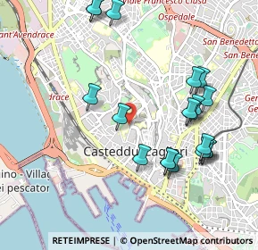 Mappa Via Ospedale, 09123 Cagliari CA, Italia (1.16684)