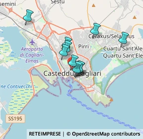 Mappa Via Ospedale, 09123 Cagliari CA, Italia (3.0975)