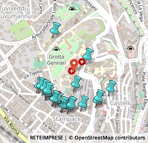 Mappa Via Ospedale, 09123 Cagliari CA, Italia (0.283)