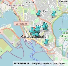 Mappa Via Ospedale, 09123 Cagliari CA, Italia (1.13462)