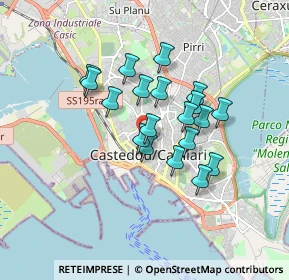 Mappa Via Ospedale, 09123 Cagliari CA, Italia (1.45947)