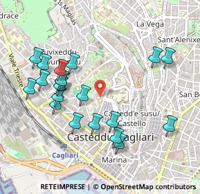 Mappa Via Ospedale, 09123 Cagliari CA, Italia (0.557)