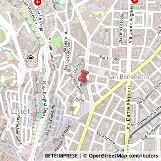 Mappa Via Tempio Cagliari, 25, 09127 Cagliari, Cagliari (Sardegna)