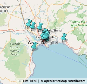 Mappa Via Pietro Martini, 09124 Cagliari CA, Italia (5.90769)