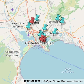 Mappa Via Gaetano Donizetti, 09128 Cagliari CA, Italia (5.25833)