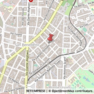 Mappa Via Gaetano Donizetti, 66, 09128 Cagliari, Cagliari (Sardegna)