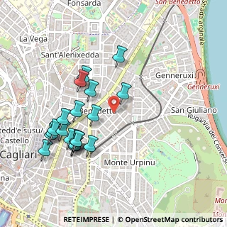 Mappa Via Gaetano Donizetti, 09128 Cagliari CA, Italia (0.5485)