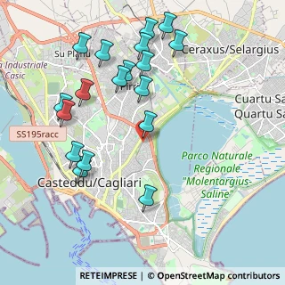 Mappa Via Belgrado, 09129 Cagliari CA, Italia (2.435)