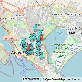 Mappa Via Belgrado, 09129 Cagliari CA, Italia (1.7365)
