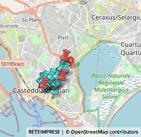 Mappa Via Belgrado, 09129 Cagliari CA, Italia (1.677)