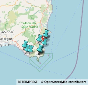 Mappa Località Santa Giusta, 09043 Muravera CA, Italia (8.93333)