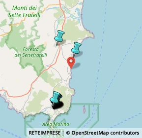 Mappa Località Santa Giusta, 09043 Muravera CA, Italia (9.835)