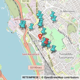 Mappa Via Tirso, 09122 Cagliari CA, Italia (0.427)