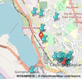 Mappa Via Tirso, 09122 Cagliari CA, Italia (1.4105)