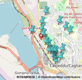 Mappa Via Tirso, 09122 Cagliari CA, Italia (0.921)