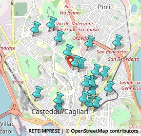 Mappa Via Dalmazia, 09127 Cagliari CA, Italia (1.0425)