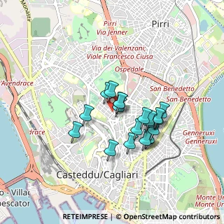 Mappa Via Dalmazia, 09127 Cagliari CA, Italia (0.749)