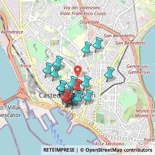 Mappa Piazza Arsenale, 09123 Cagliari CA, Italia (0.816)