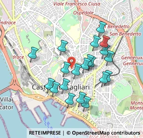 Mappa Piazza Arsenale, 09123 Cagliari CA, Italia (0.886)