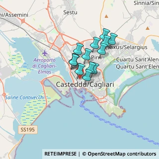 Mappa Viale Trento, 09122 Cagliari CA, Italia (2.43429)