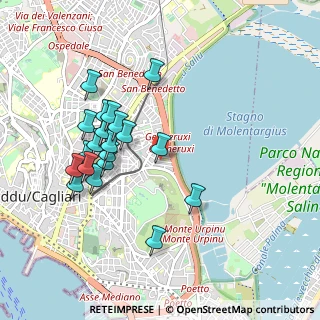 Mappa Via dei Vittorini, 09129 Cagliari CA, Italia (1.0085)