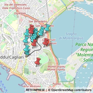 Mappa Via dei Vittorini, 09129 Cagliari CA, Italia (0.8365)