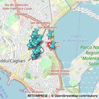 Mappa Via dei Vittorini, 09129 Cagliari CA, Italia (0.767)