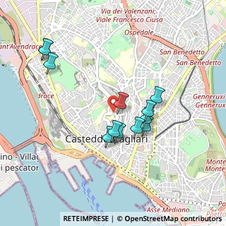 Mappa Via Giovanni Porcell, 09124 Cagliari CA, Italia (0.93417)