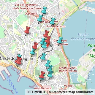 Mappa Via Niccolò Paganini, 09129 Cagliari CA, Italia (1.104)