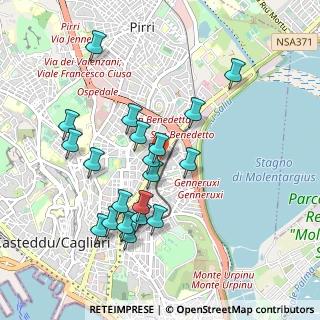 Mappa Via Pacioli, 09129 Cagliari CA, Italia (1.017)