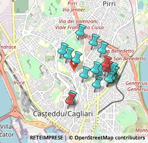 Mappa Via Piemonte, 09121 Cagliari CA, Italia (0.8225)