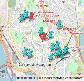 Mappa Via Piemonte, 09121 Cagliari CA, Italia (1.051)