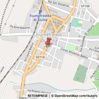 Mappa Via Umberto, 101, 95013 Fiumefreddo di Sicilia, Catania (Sicilia)